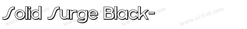 Solid Surge Black字体转换